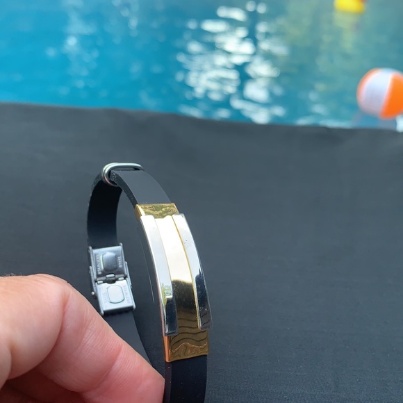 New Stainless Steel /Rubber bracelet - Picture 5 of 6